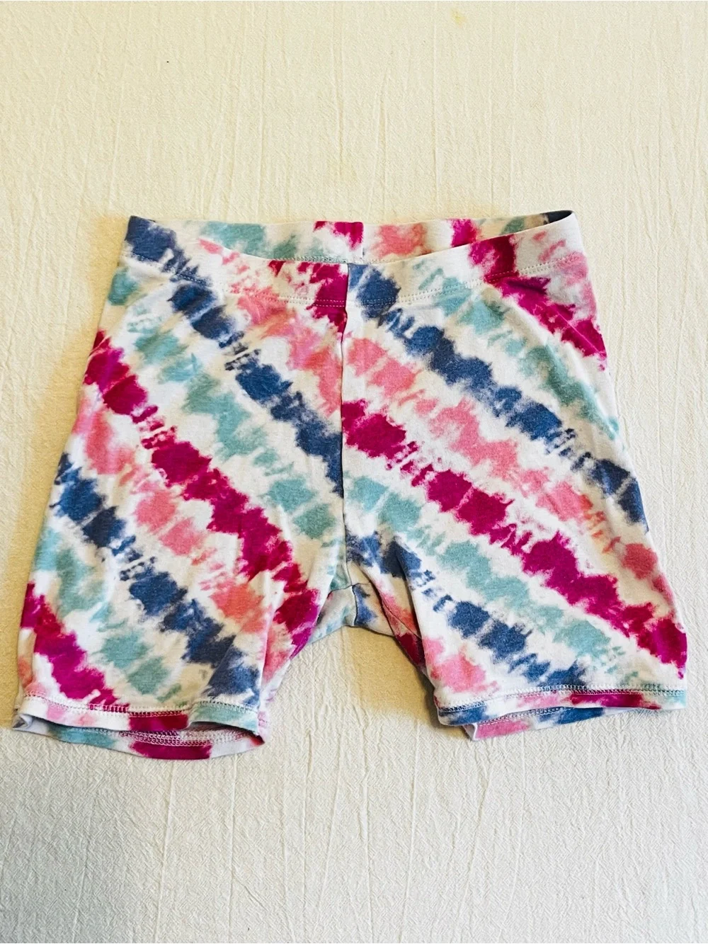 Gap Kids Girls 10 Organic Cotton Pastel Tie Dye Summer Pajama Set Pink Blue